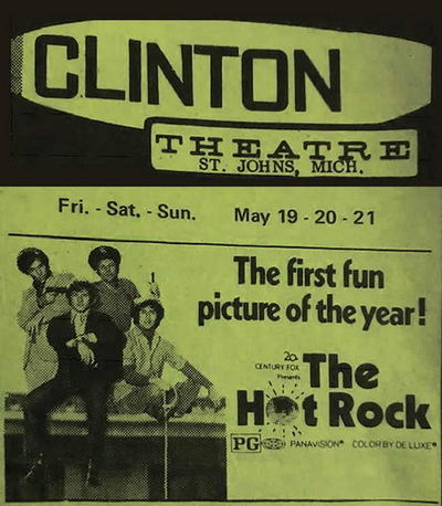 Clinton Theatre - 1972 Flyer (newer photo)